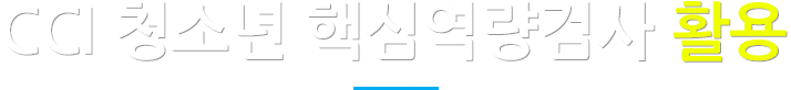 KCT 청소년 핵심역량검사 활용